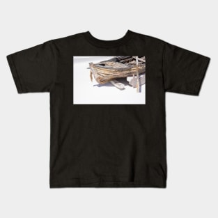 Old wooden dinghy. Kids T-Shirt